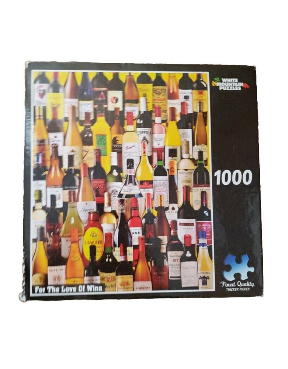 White Mountain 1000 Piece Jigsaw Puzzle For The Love of Wine New Open Box